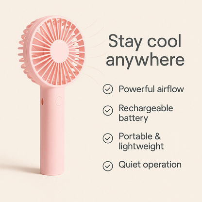 UBA™-Portable Handheld Mini Rechargeable Fan